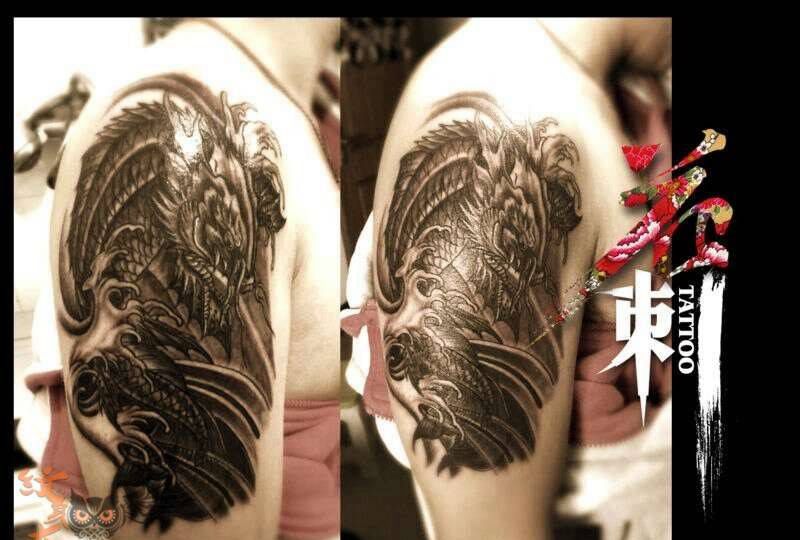 大臂纹身图片_