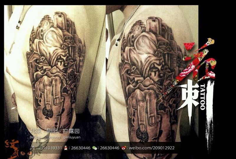 大臂纹身图片_