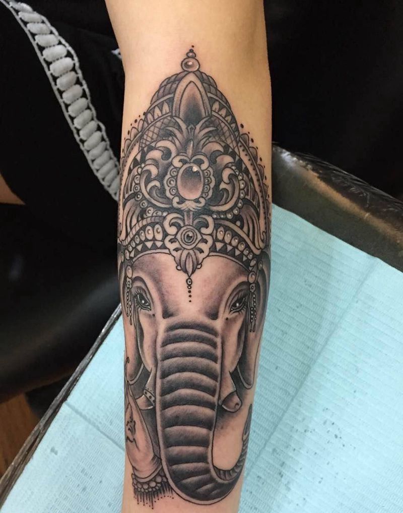 象神纹身图片_