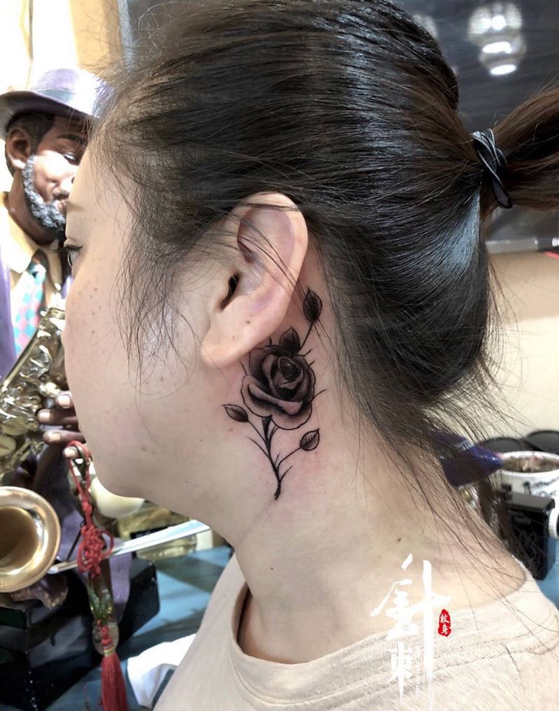 花 英文纹身图片_