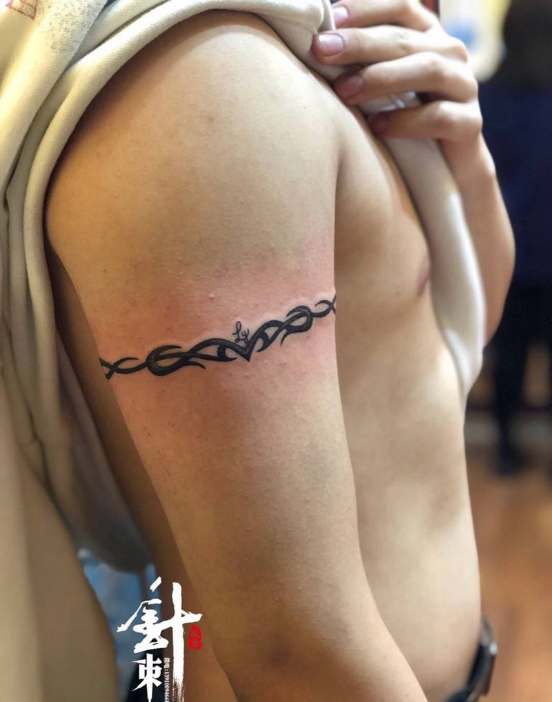臂环纹身图片_