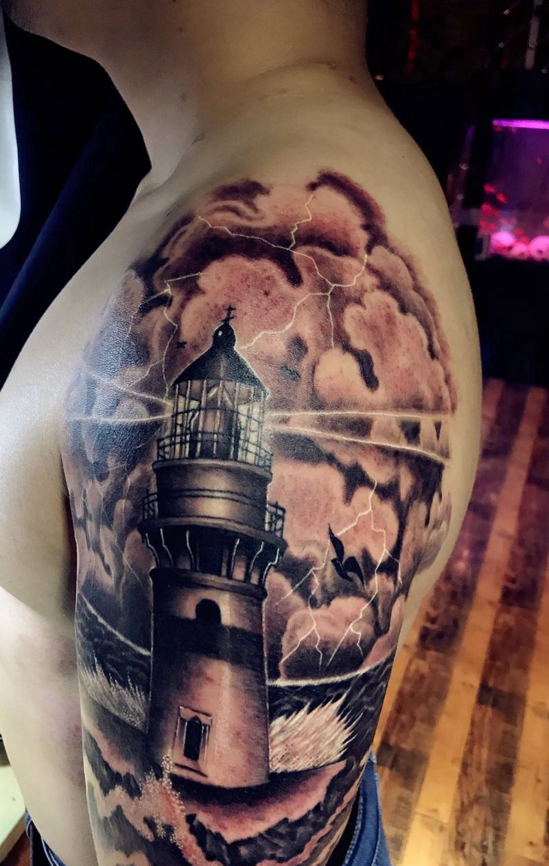 灯塔纹身纹身图片_