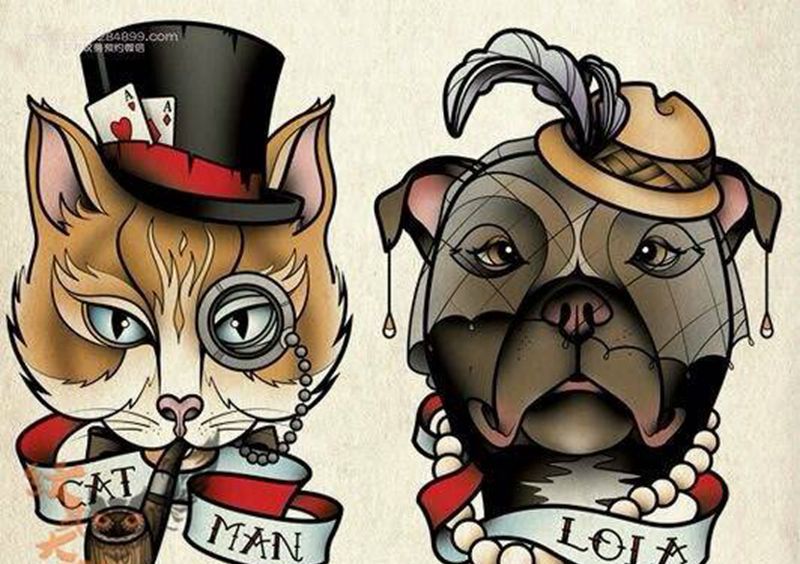 欧美newschool1纹身图片_