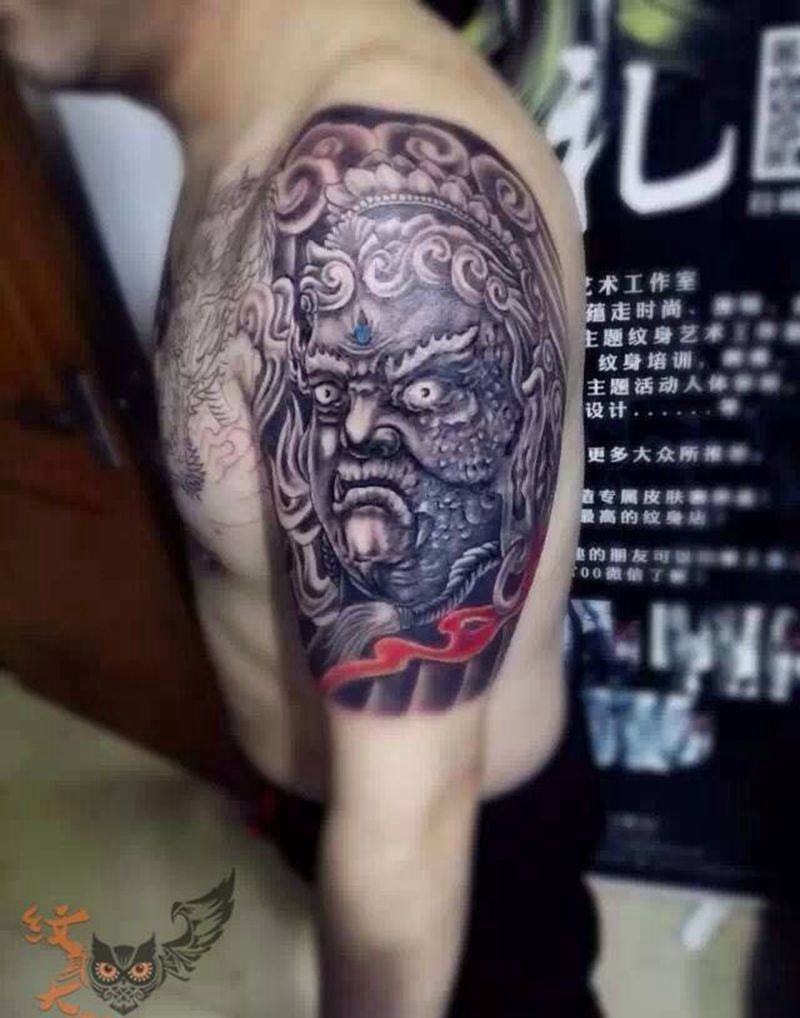 大臂纹身图片_