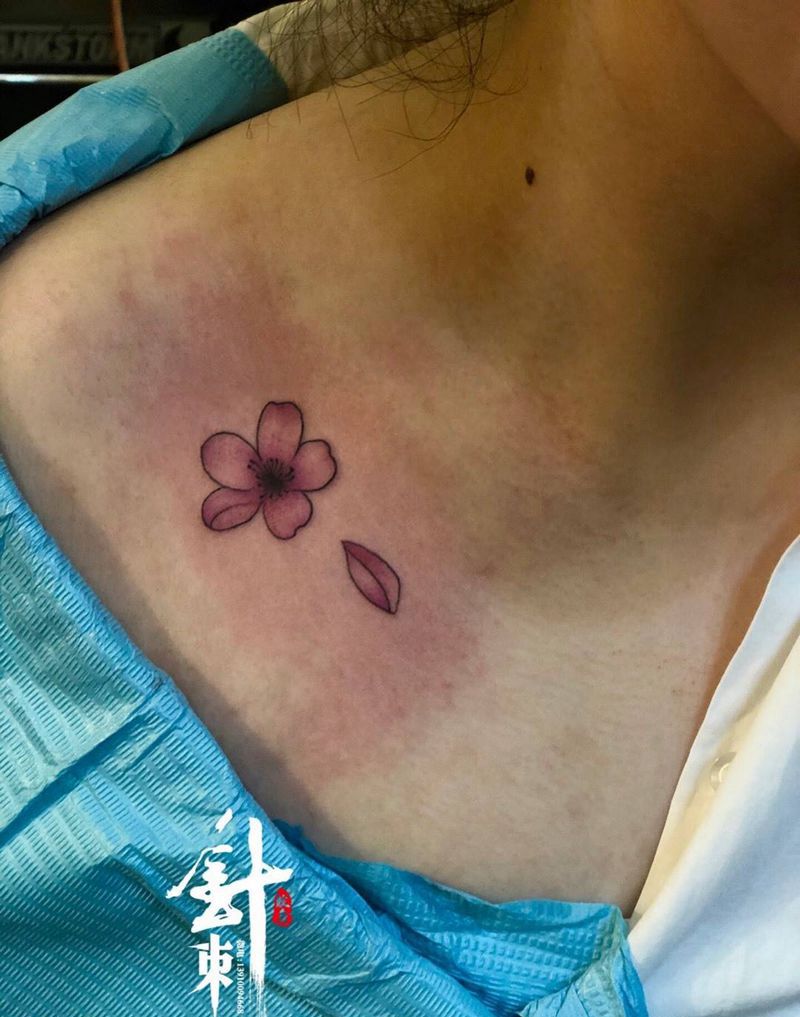 樱花纹身图片_