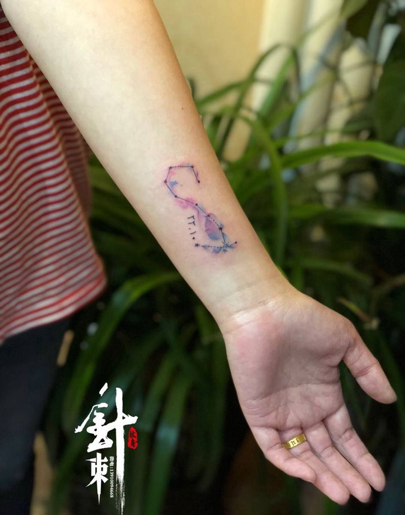 天蝎座纹身图片_