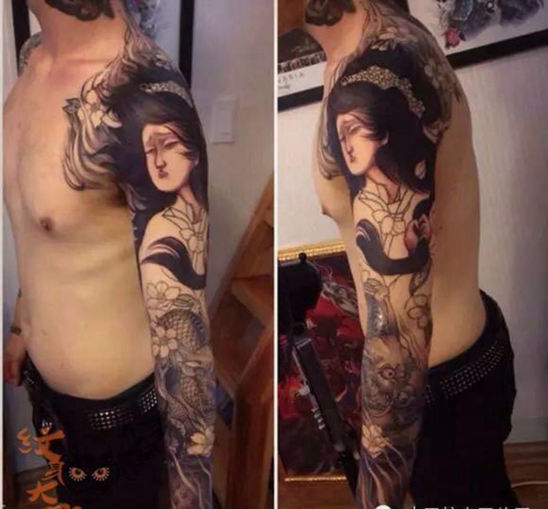 每日素材更新--传统纹身图片_