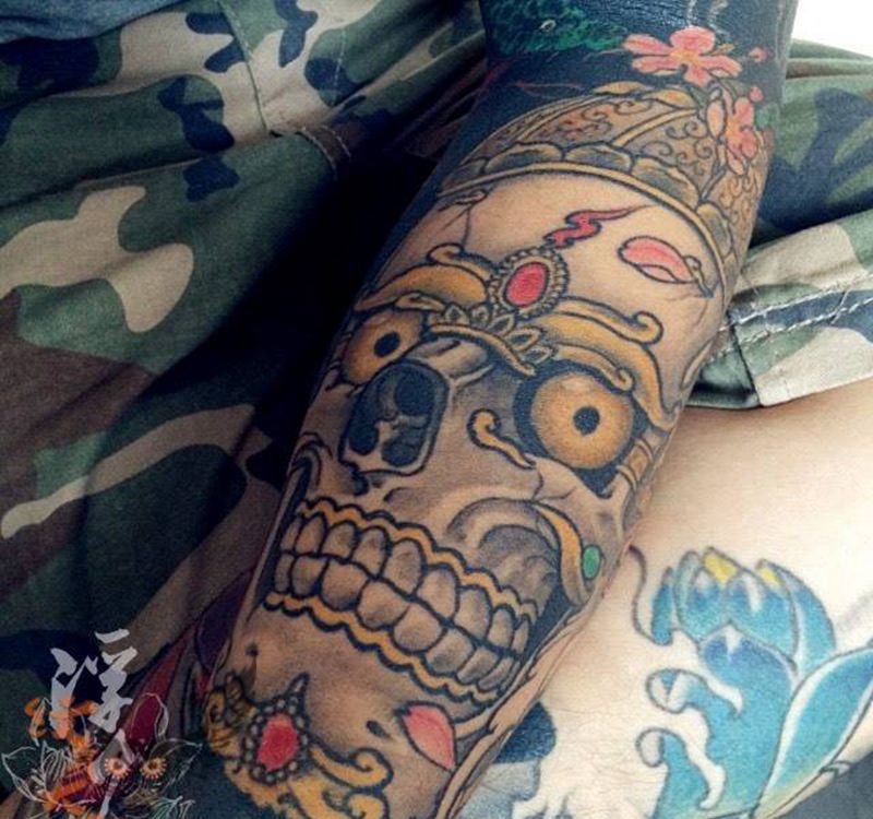 嘎巴拉纹身图片_