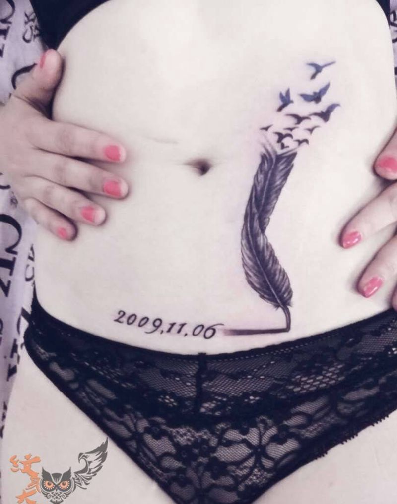 疤痕遮盖纹身图片_