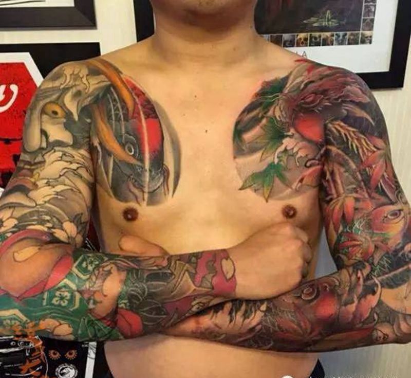 每日素材更新--传统纹身图片_