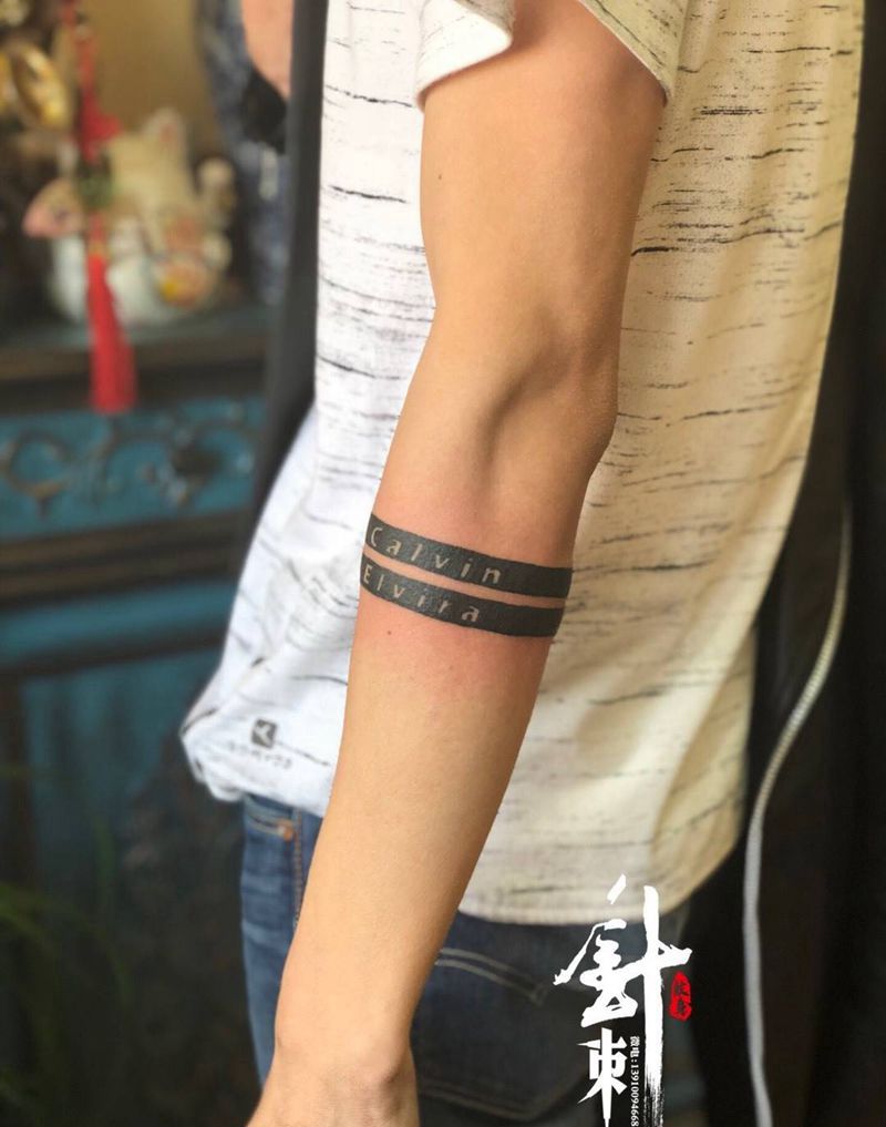 臂环纹身图片_