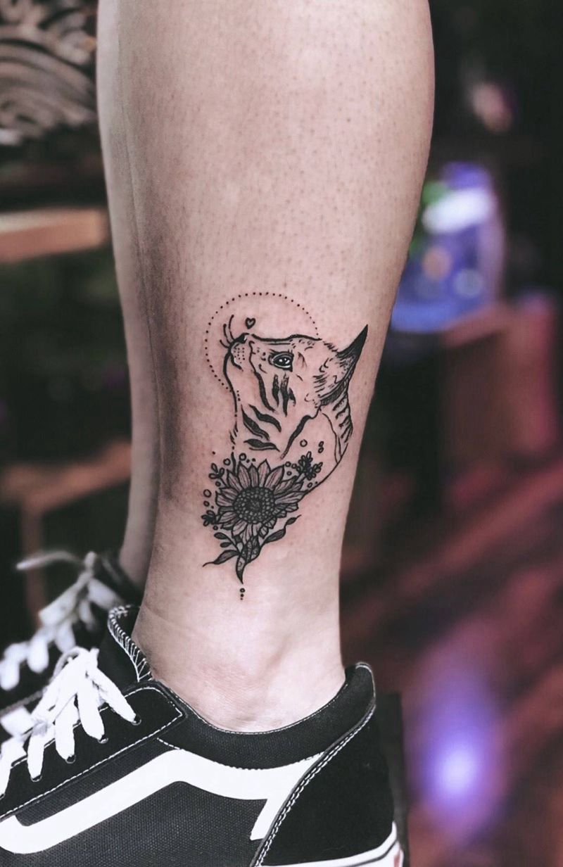 客人萌宠纹身图片_