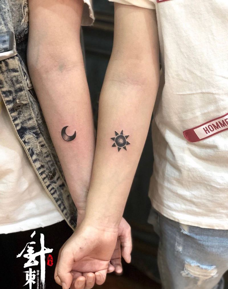 情侣图纹身图片_