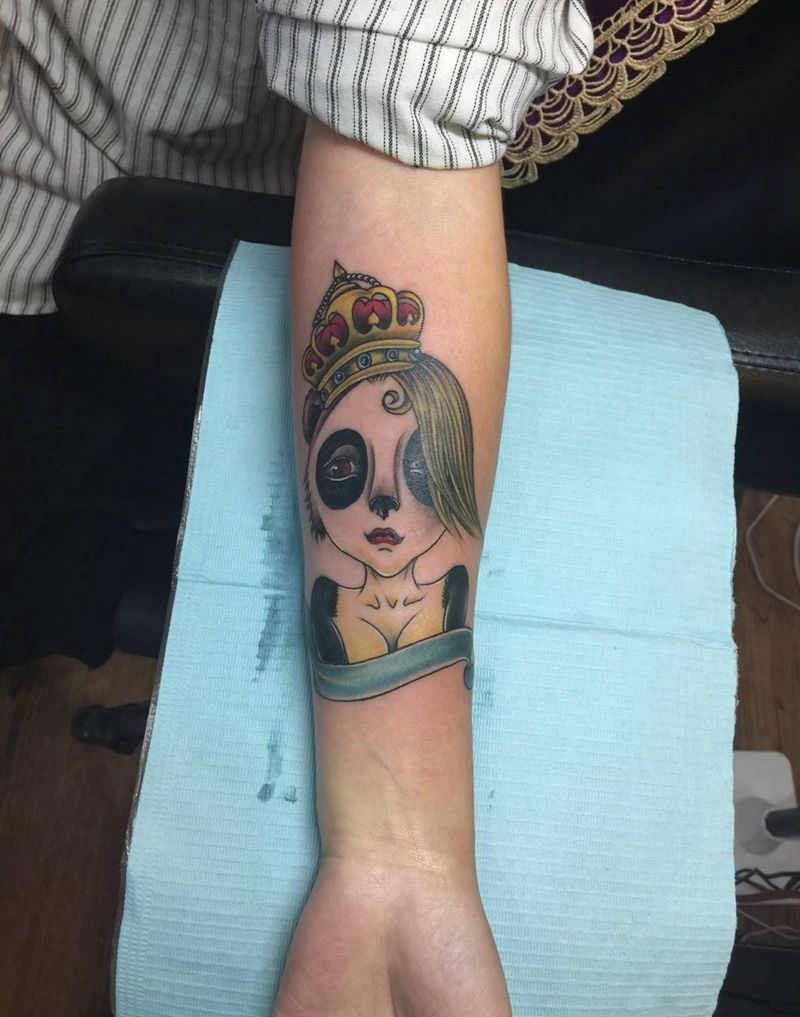 小臂内侧完成纹身图片_