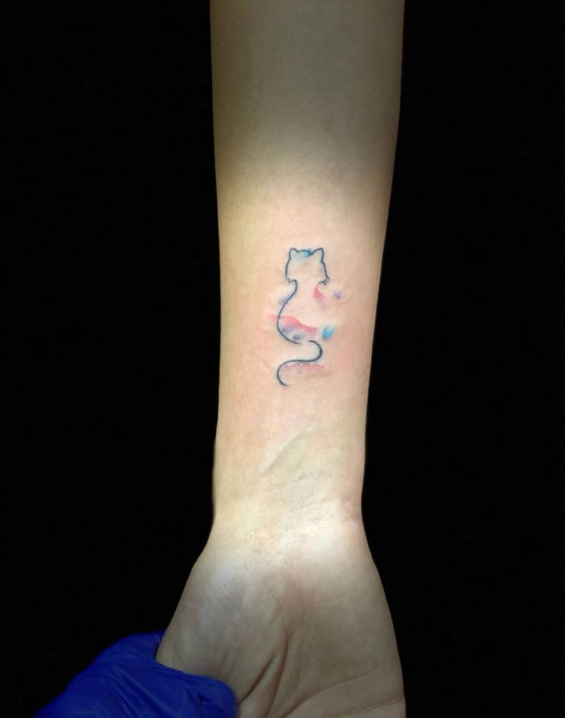 小猫咪纹身图片_
