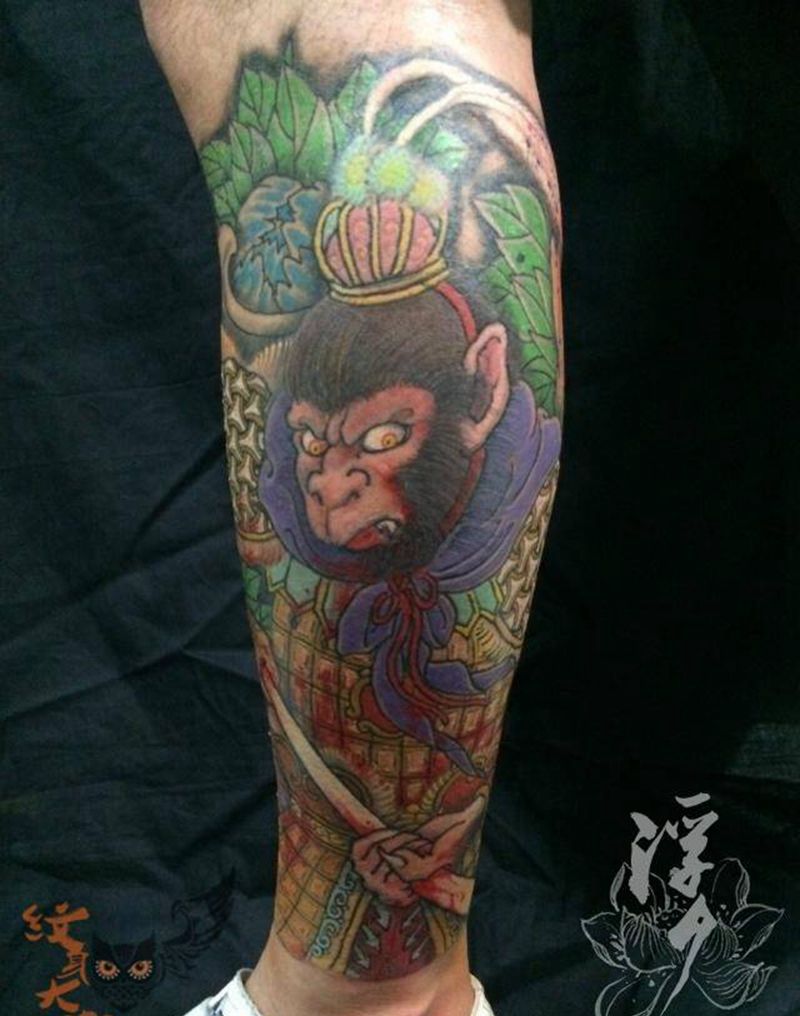 悟空纹身图片_
