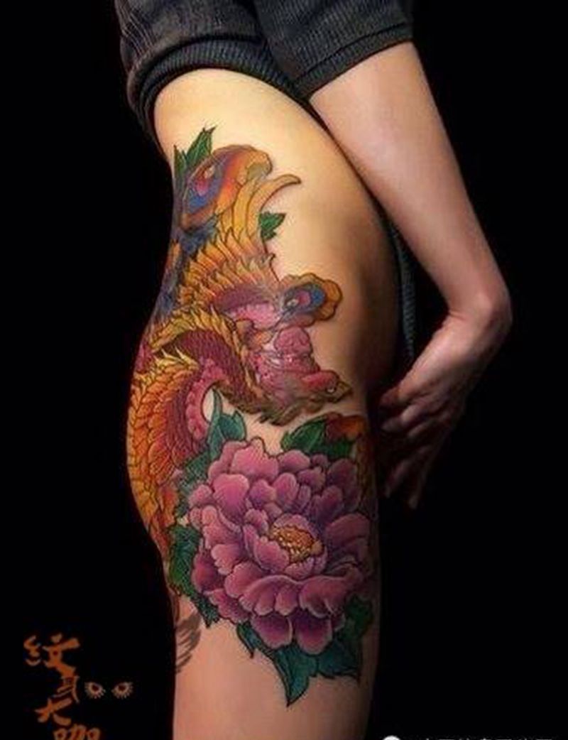 每日素材更新-凤凰纹身图片_