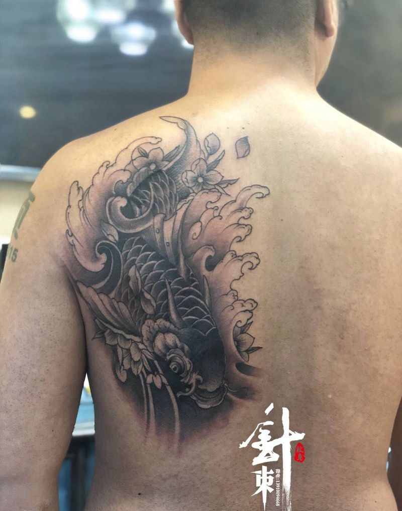鲤鱼纹身图片_