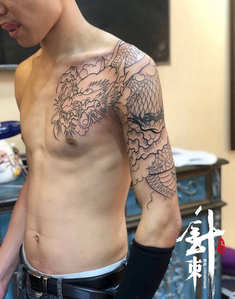 龙纹身图片_