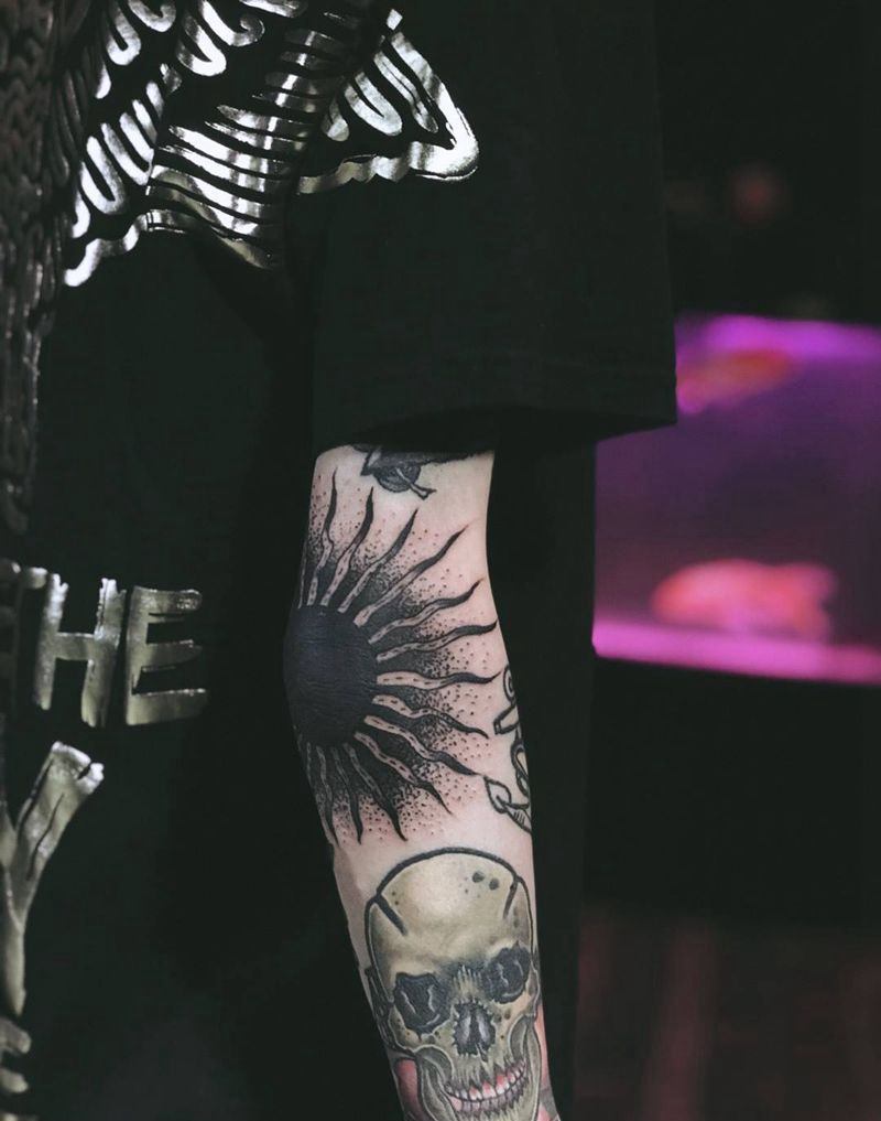 school花臂纹身图片_