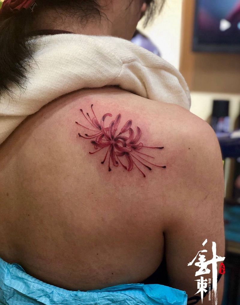 彼岸花纹身图片_