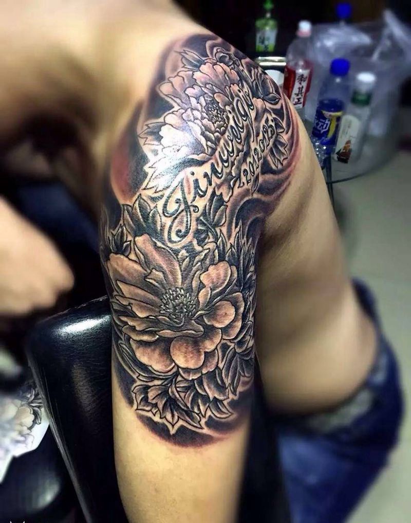 后半臂纹身图片_