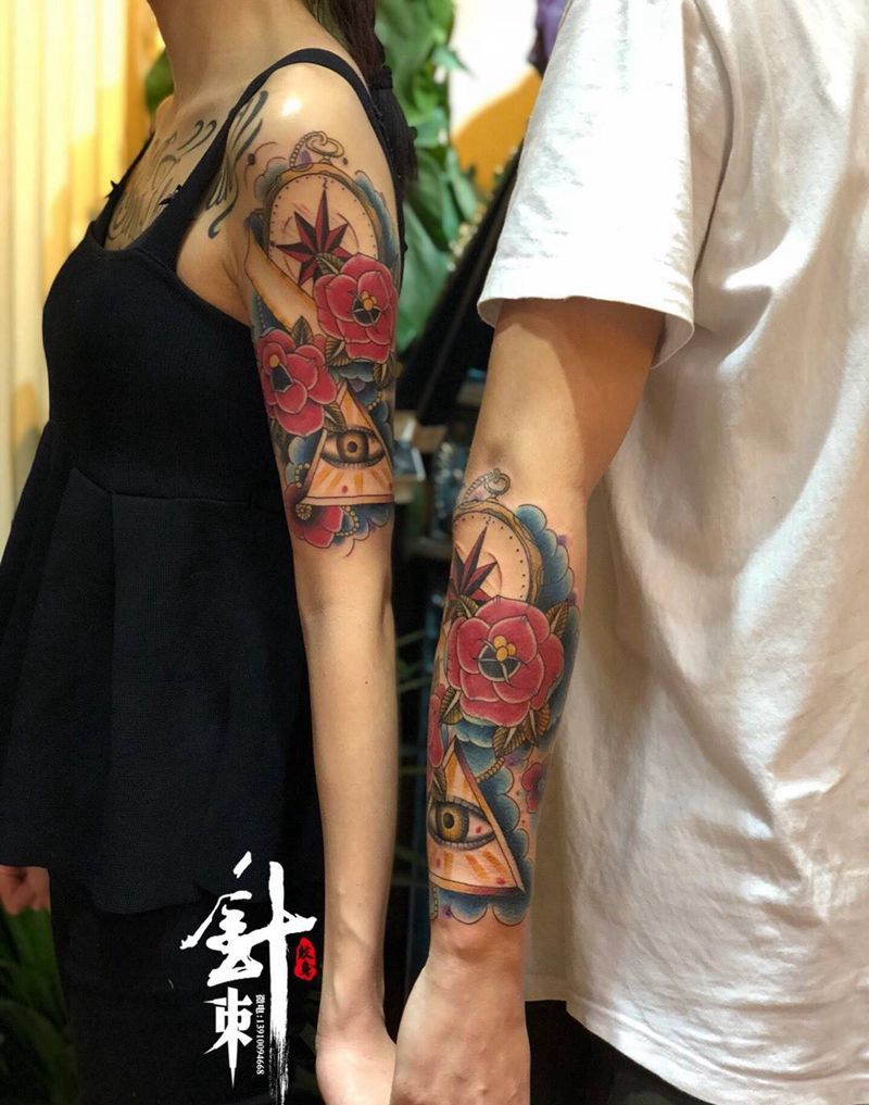 欧美情侣纹身图片_