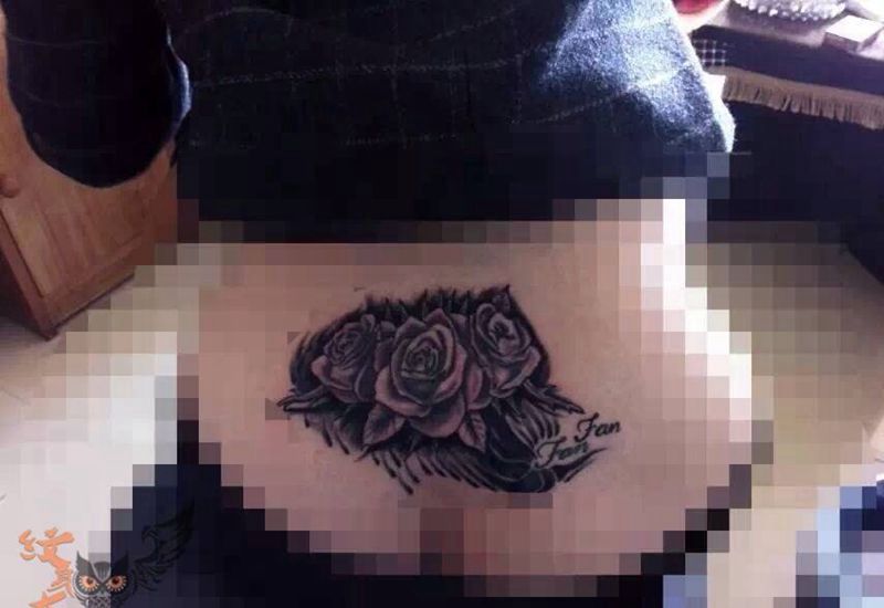 遮盖纹身图片_