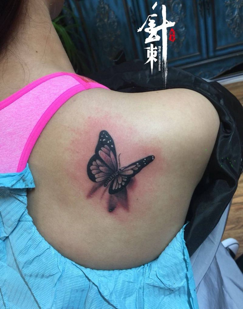 蝴蝶纹身图片_