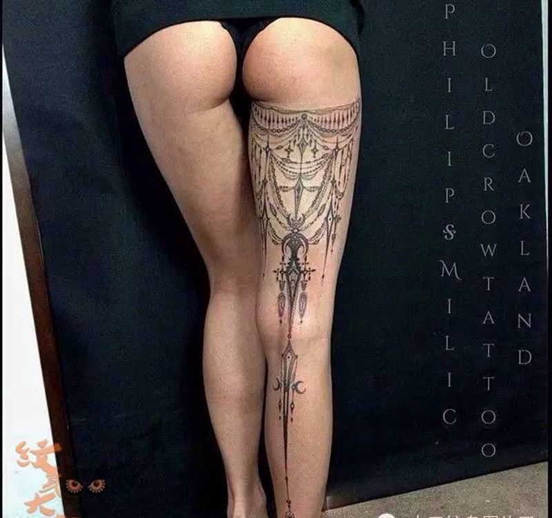 蕾丝系列纹身图片_