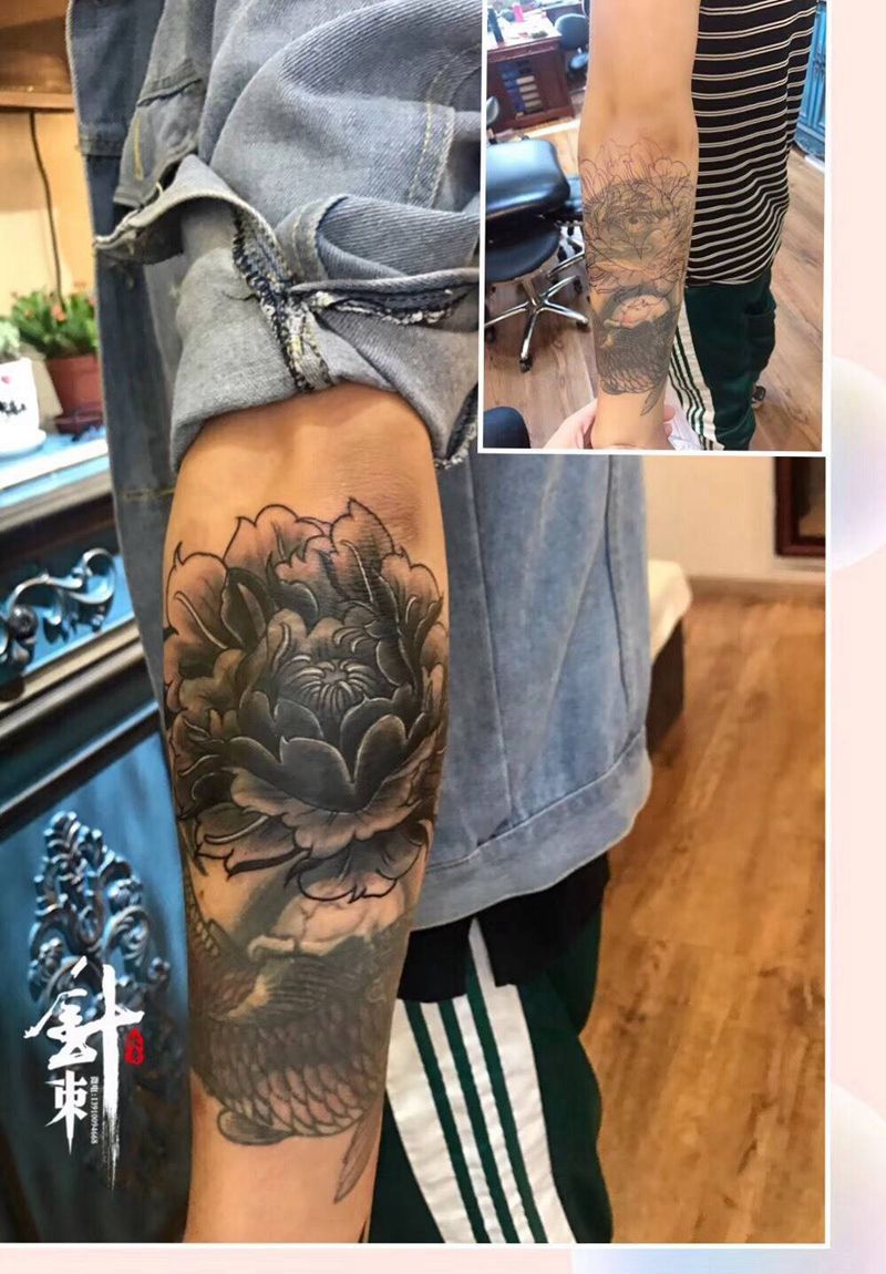 遮盖纹身图片_