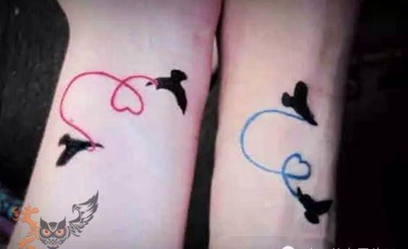 情侣纹身图片_