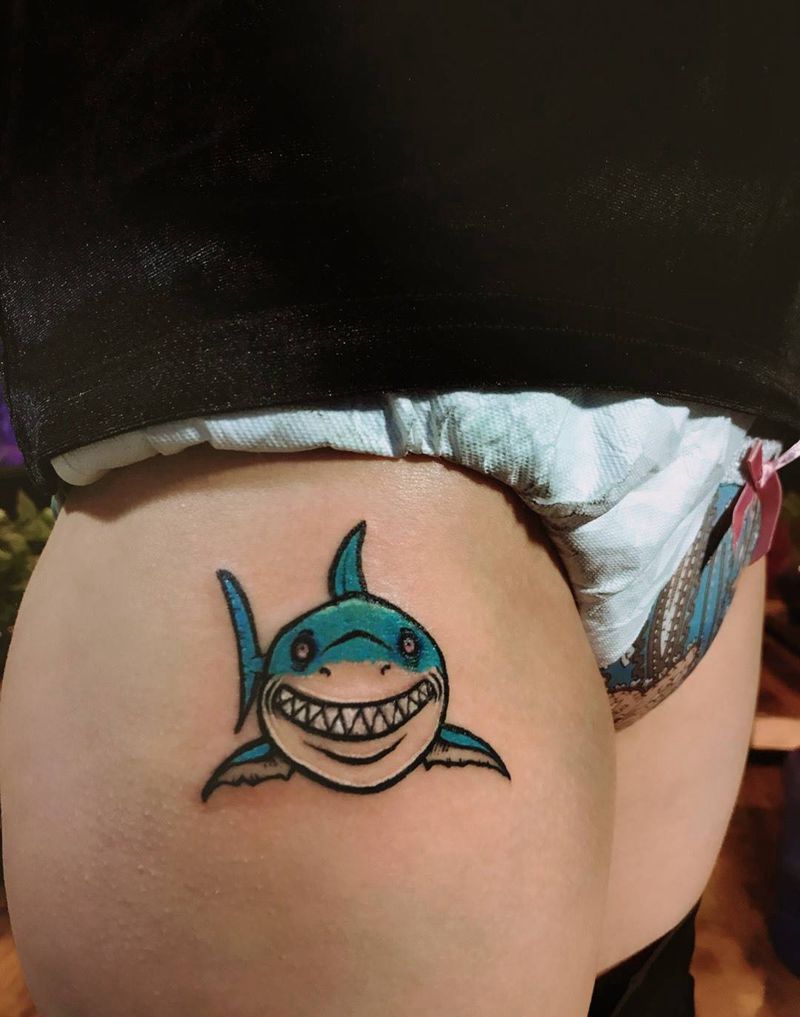 小鲨鱼纹身纹身图片_