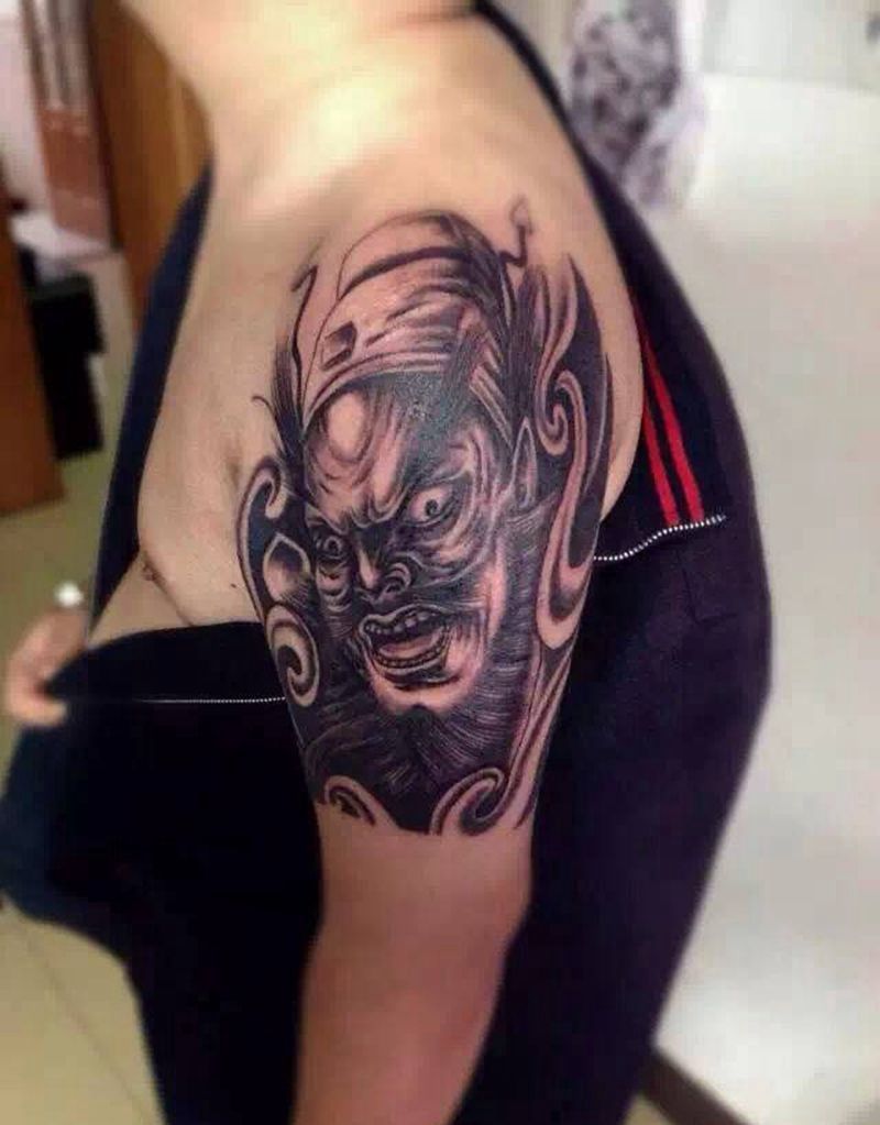 钟馗纹身图片_