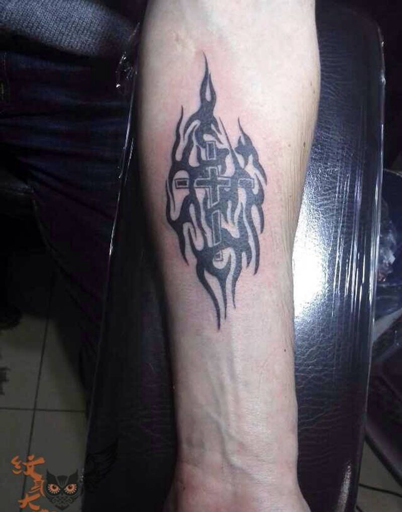 小臂内侧纹身图片_