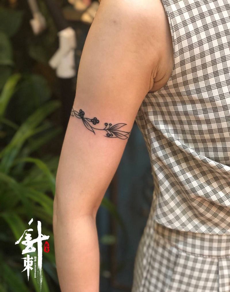 臂环纹身图片_