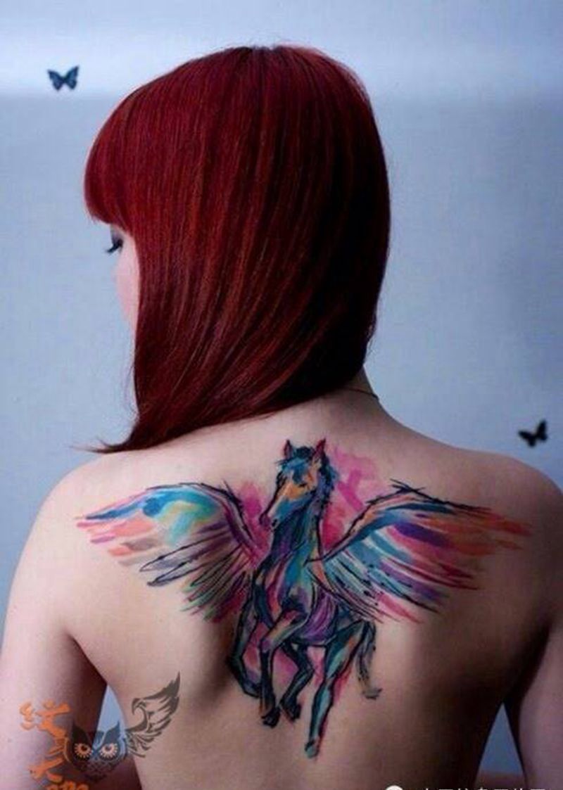 独角兽素材纹身图片_