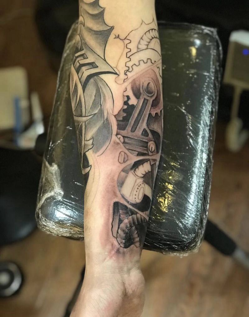 机械臂纹身图片_