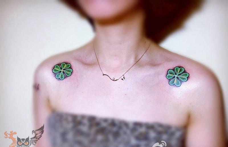 小图作品纹身图片_成品肩部胸部腰部欧美植物字符腿部school纹身图案