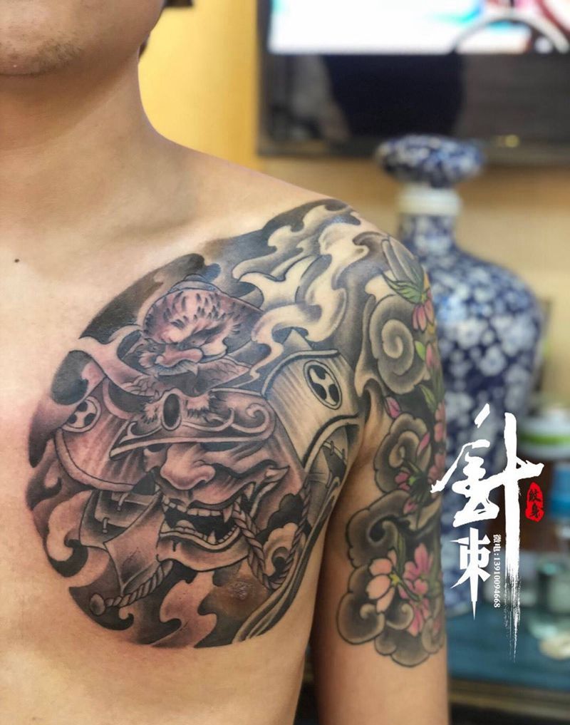 鬼武式纹身图片_