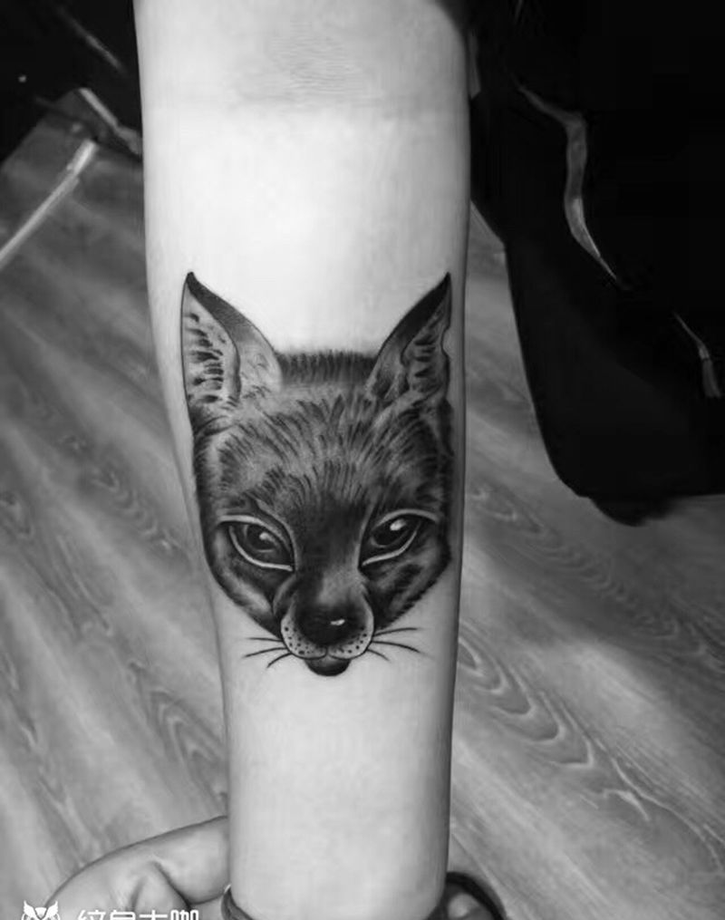 小狐狸纹身图片_