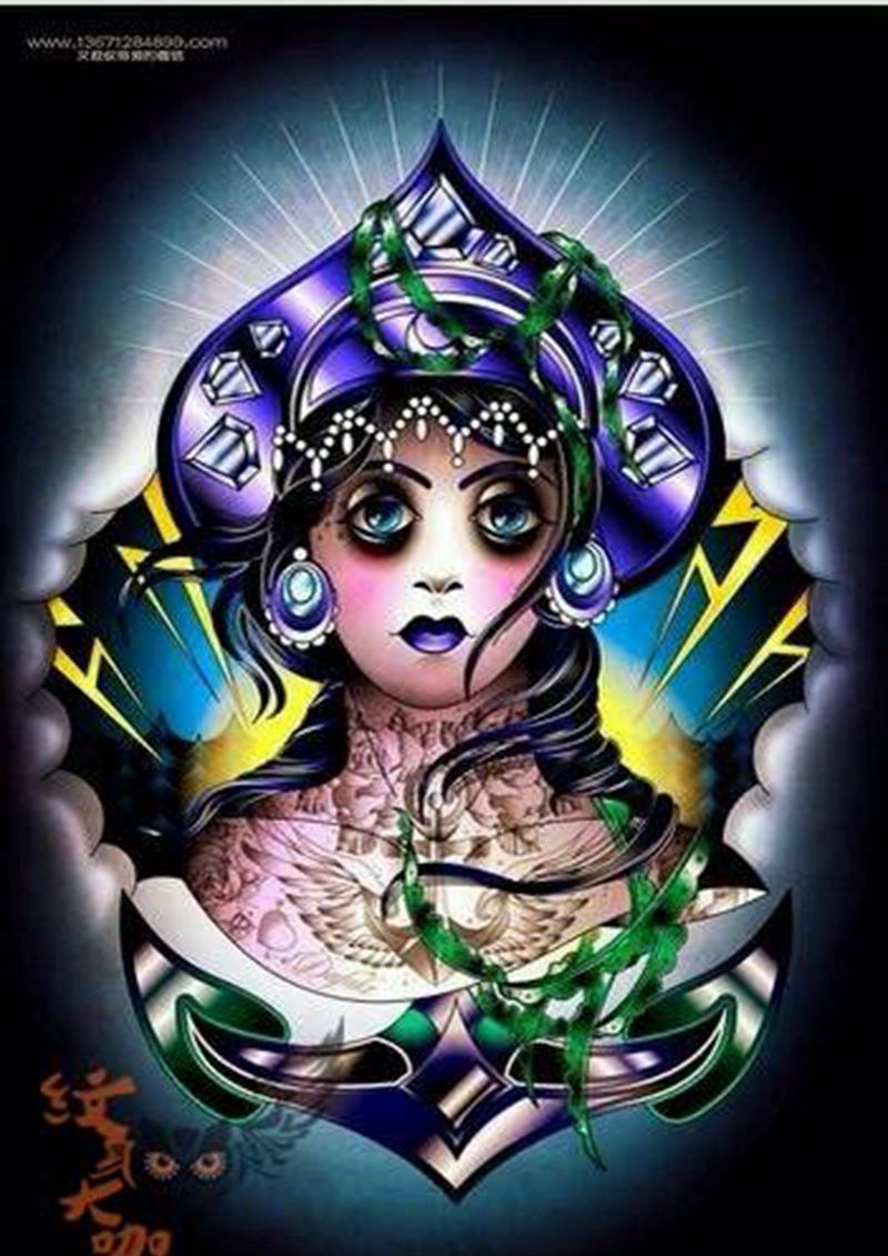 欧美newschool1纹身图片_