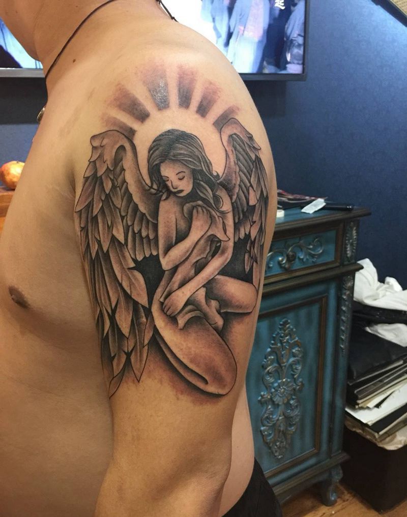 天使纹身图片_