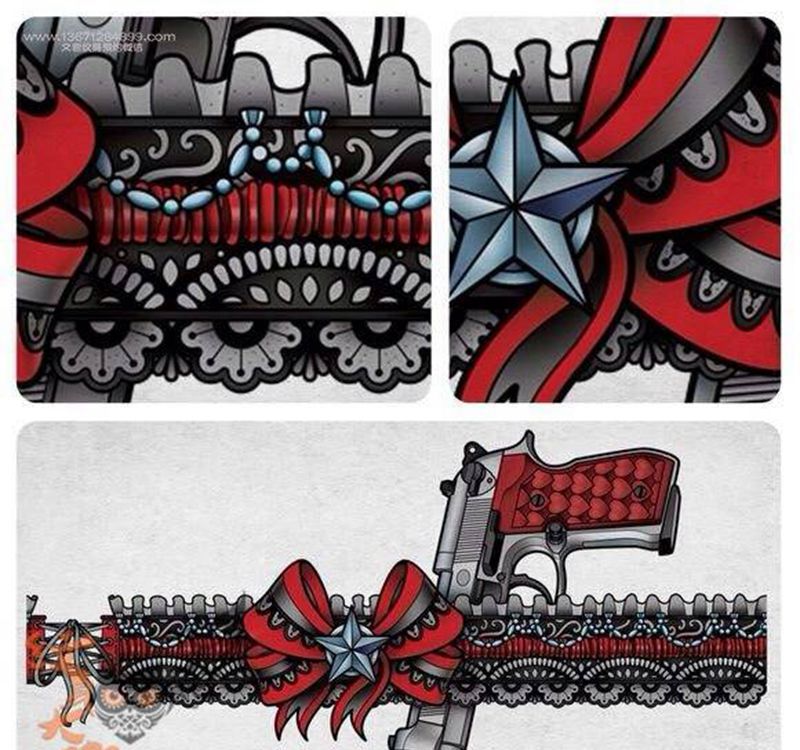 欧美newschool1纹身图片_