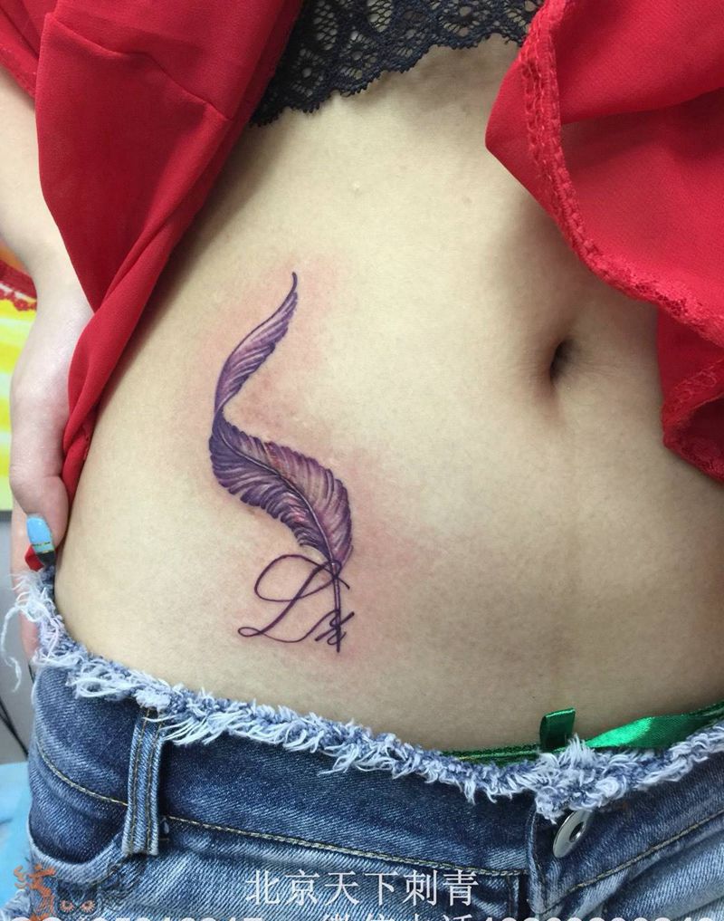 羽毛纹身纹身图片_