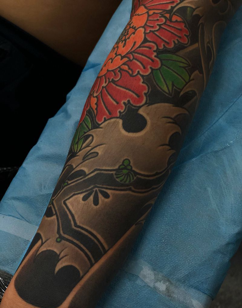 包臂纹身图片_老传统纹身图案