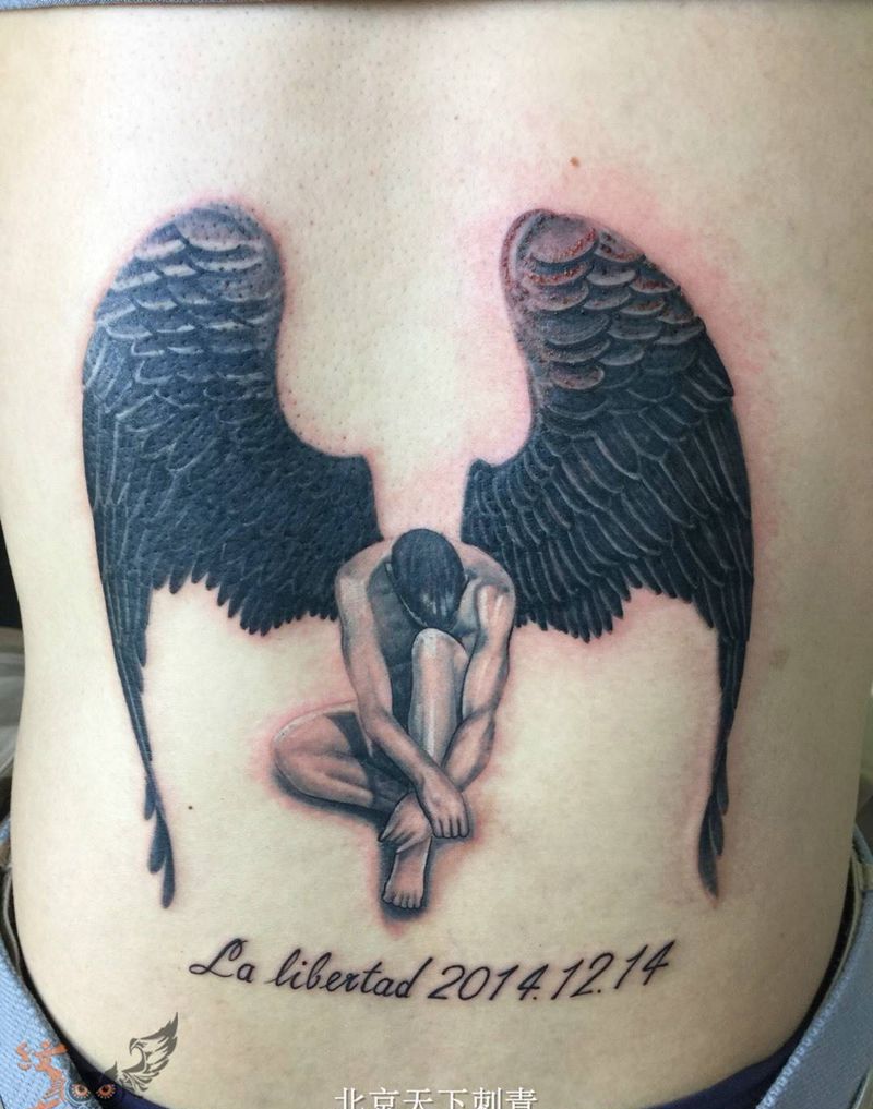 天使纹身纹身图片_
