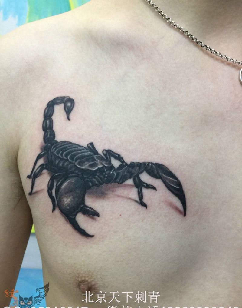 蝎子纹身纹身图片_