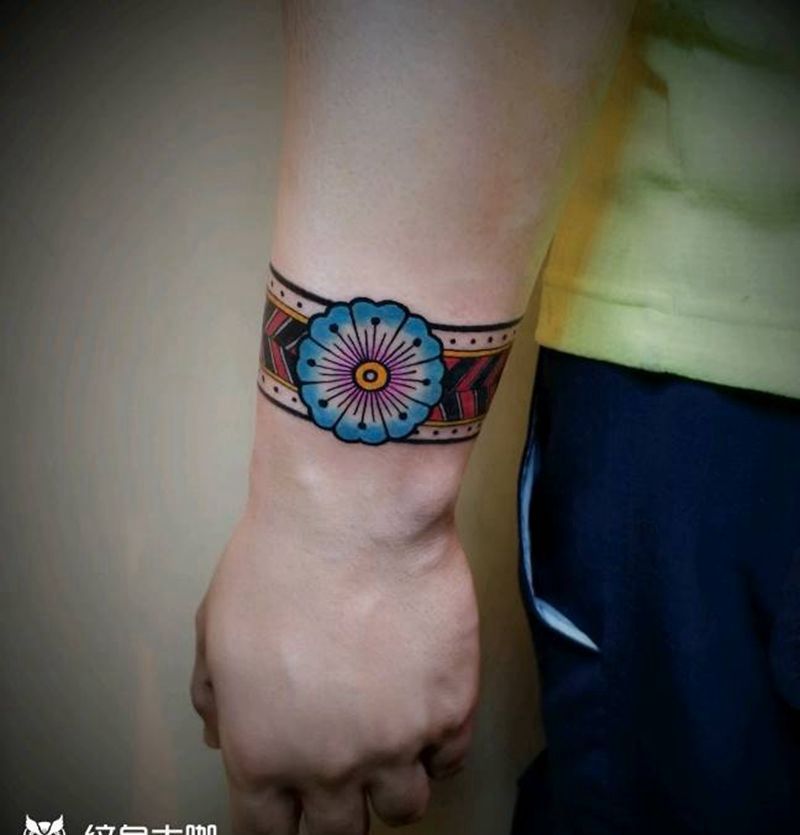 臂环纹身图片_