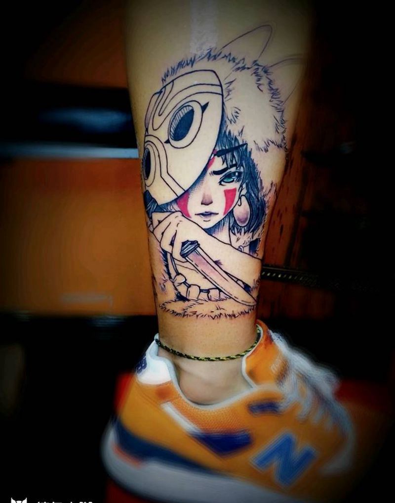 幽灵公主纹身图片_